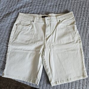 White Lee Denim Shorts